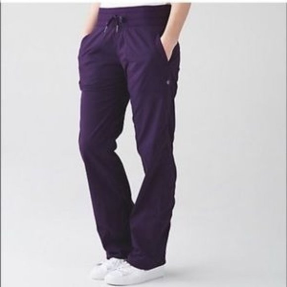 lululemon athletica Pants - Lululemon Studio Pant II *No Liner Regular Size 4 Concord Grape